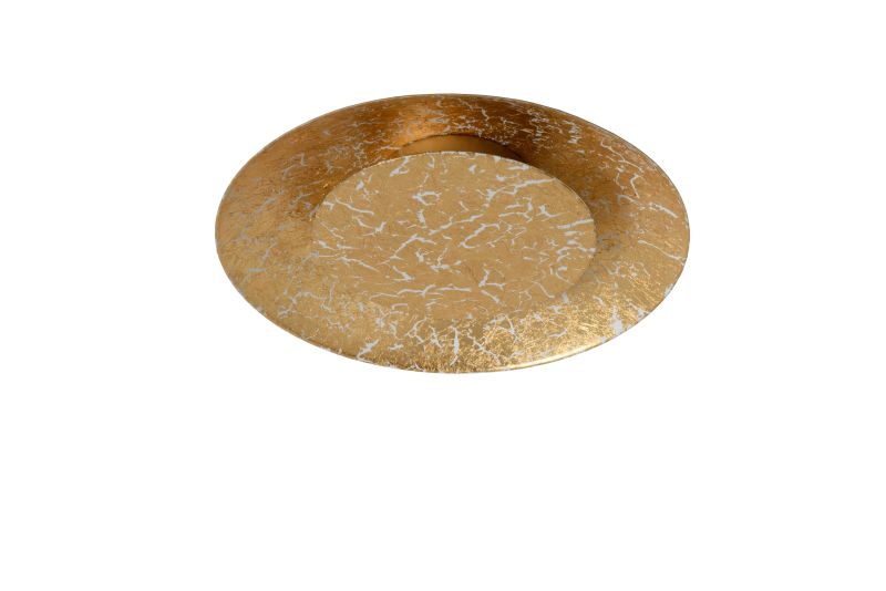 Lucide FOSKAL - Zapustené stropné svietidlo - Ø 21,5 cm - LED - 1x6W 2700K - Mosadz